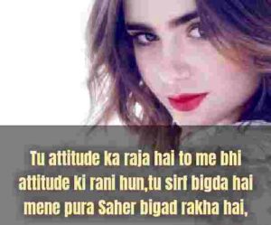 attitude status for girl